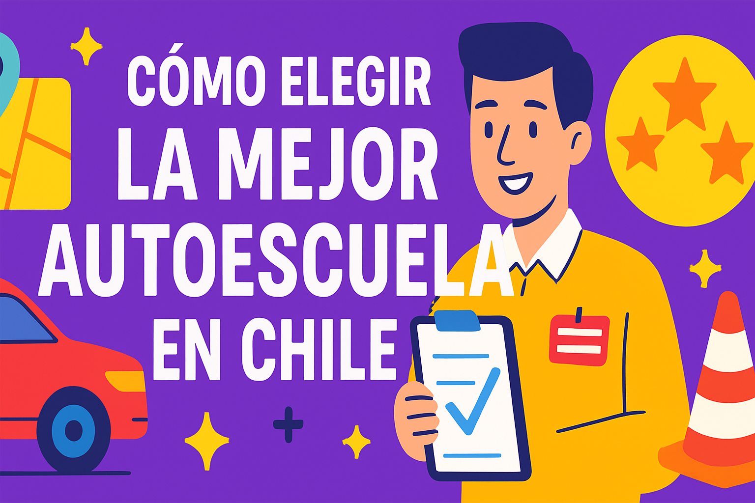 Instructor enseñando conducción con doble comando en Santiago de Chile