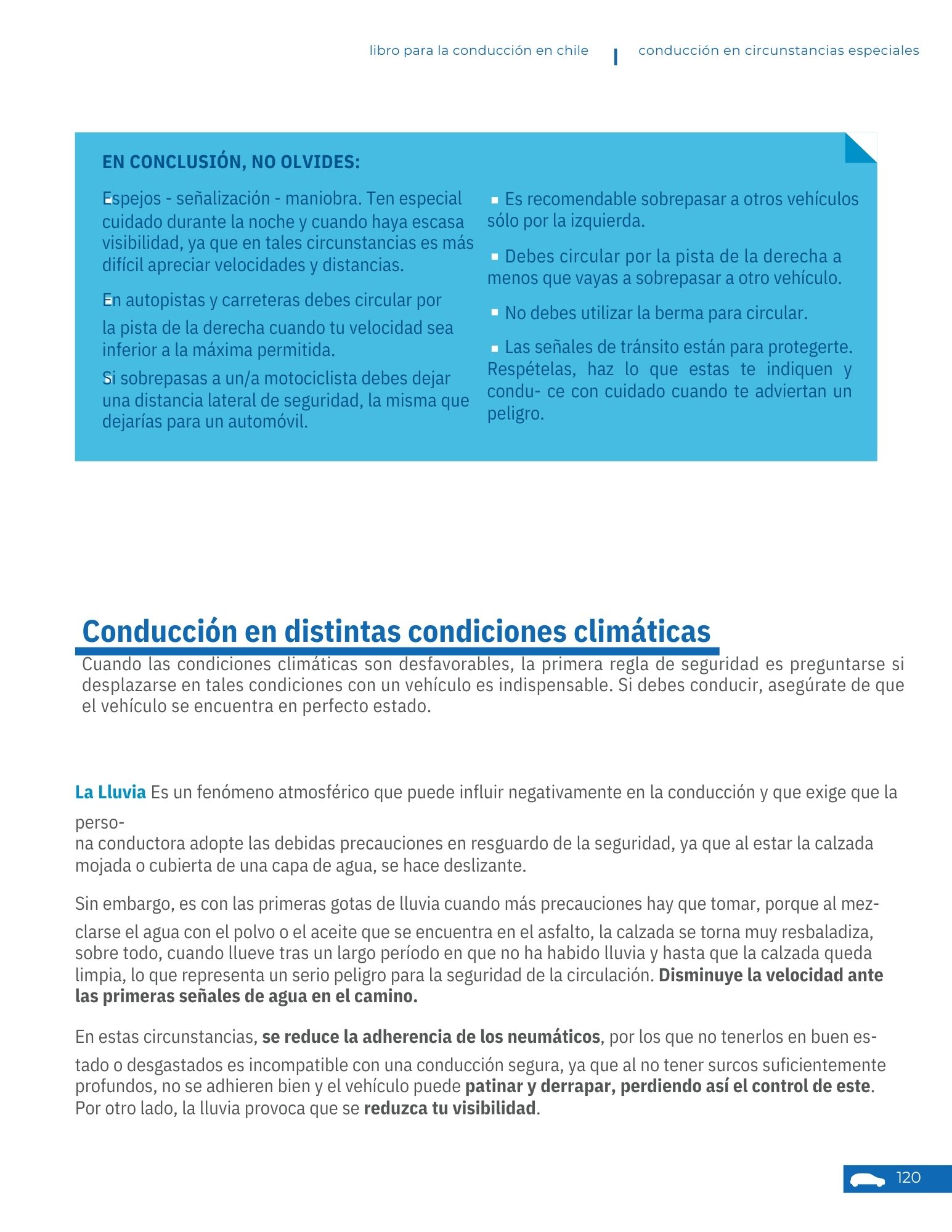 Página 13 - Conducción en circunstancias especiales