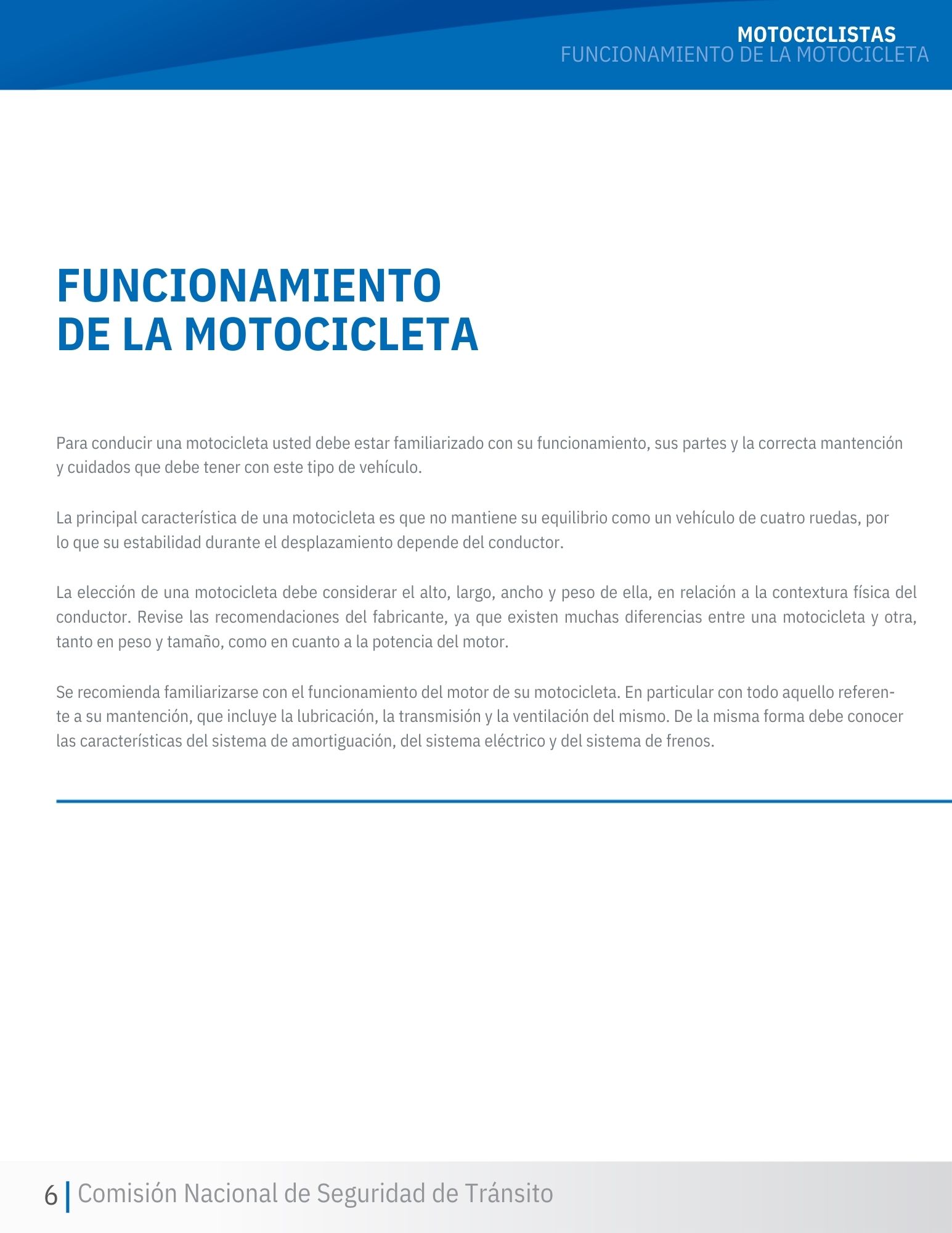 Página 2 - Funcionamiento de la Motocicleta