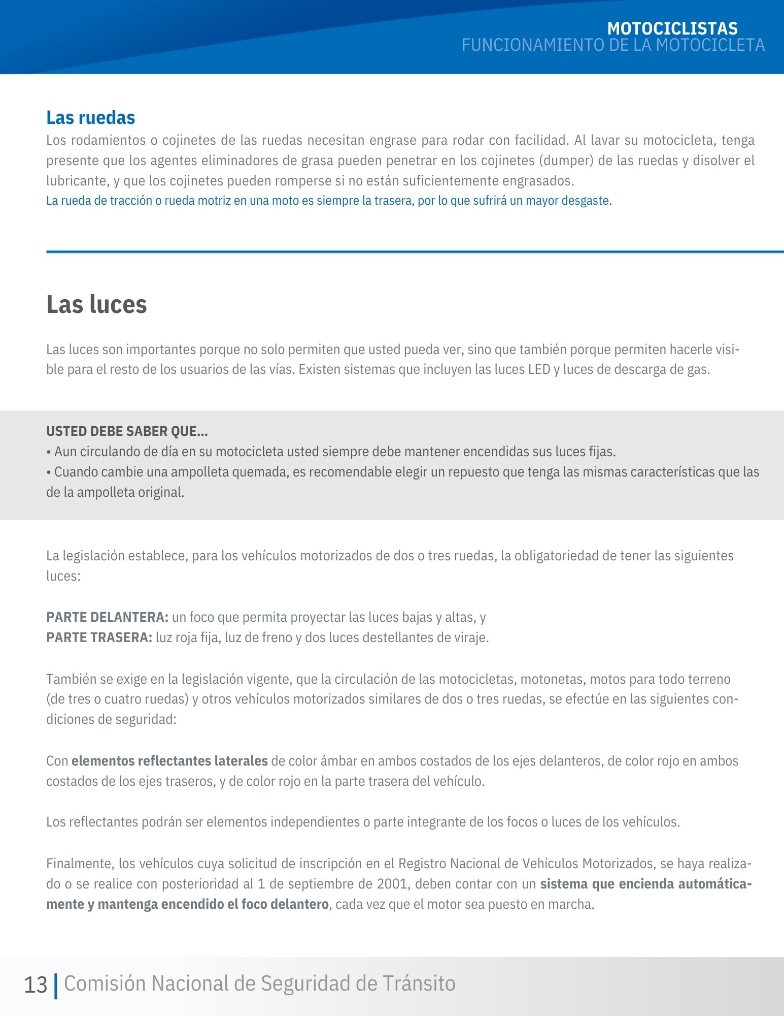 Página 9 - Funcionamiento de la Motocicleta