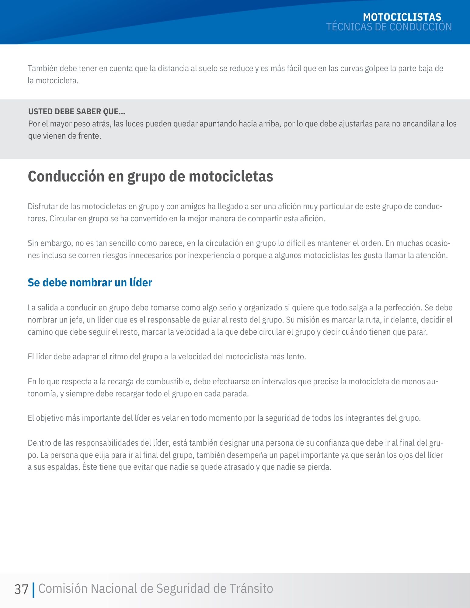 Página 19 - Técnicas de Conducción