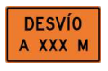 Señal de tránsito PROXIMIDAD DE DESVÍO