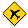 Señal de tránsito AEROPUERTO O AERÓDROMO