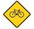 Señal de tránsito CICLISTAS EN LA VÍA