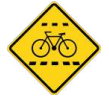Señal de tránsito CRUCE CICLISTA