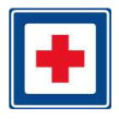 Señal de tránsito PRIMEROS AUXILIOS HOSPITAL