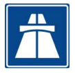 Señal de tránsito INICIO DE AUTOPISTA