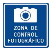 Señal de tránsito CONTROL FOTOGRÁFICO